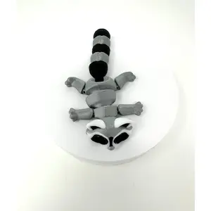 Raccoon bandit fall vibe stress relief desk accessory collectible gift print item fidget figurine desk buddy Articulated 3D