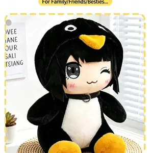 Cute Penguin Plush Toy, Dual Use Decorative Pillow and Ornament, Perfect for Home, Car, and Holiday Gifts, Adorable Soft Stuffed Animal