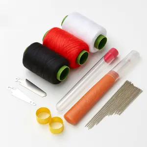 34PCS Big Eye Stainless Steel Sewing Needles Kit – Long Thin Needles for Hand Sewing, Quilting, DIY Crafts, and Handmade Projects (3 Bundles)