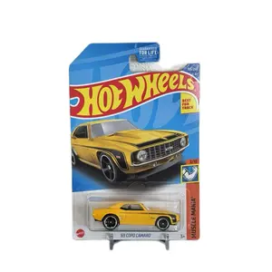 Hot Wheels '69 Copo Camaro 1/64 Diecast Collectible Car - Muscle Mania Series - Best for Track - Yellow Edition