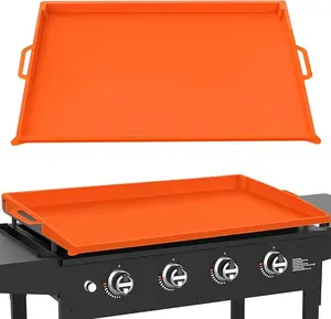 Silicone Griddle Mat Cover for Blackstone Griddle 36 Inch, Full-Coverage Heavy Duty Food Grade Silicone Grill Protective Cover for Blackstone Griddle Accessories, Fathers Gifts