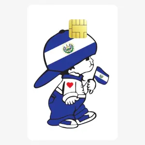 Estiker de tarjeta - El Salvador Boy/Niño