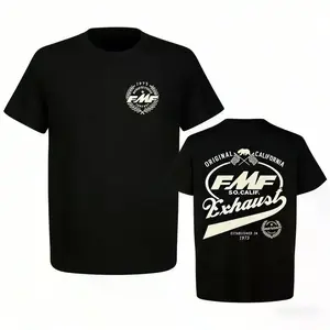 FMF Racing Fuel 1973 T-shirt – Vintage off-road motorcycle pattern T-shirt, suitable for free-spirited off-road riders, high-quality printed T-shirt, men's crew neck short-sleeve top, casual T-shirt for spring and summerUnisex, simple and casual