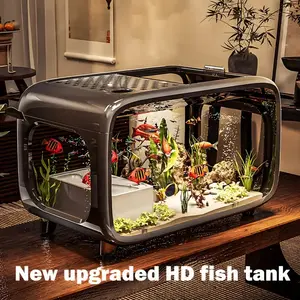 Excellent large panoramic fish tank, presenting unparalleled ocean charm with superb craftsmanship Aquarium