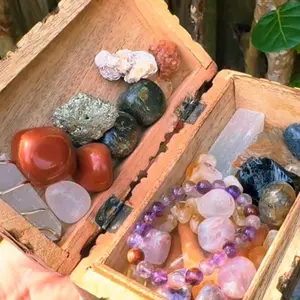 Crystal Bundle in Celestial Wooden Box