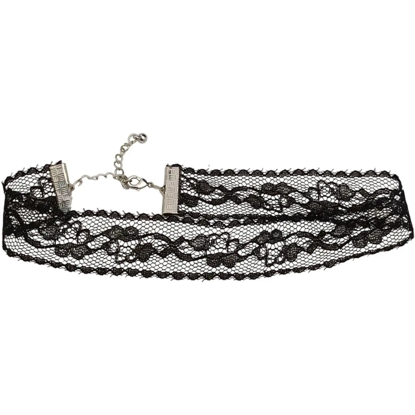 FORUBUS Vintage Lace Choker Necklace Sexy Lacery Voile Collar Necklace with Floral Ruffle for Women Lolita Costume Halloween Cosplay Jewelry