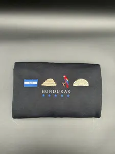 Honduras Embroidered Sweatshirt La Bandera, Copán Ruinas, Guara Roja, Baleadas, 5 Estrellas Crewneck