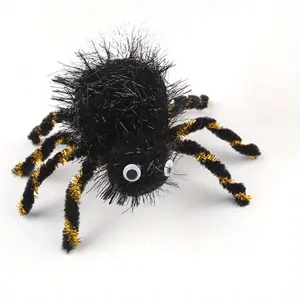 1 Piece Interactive Plush Spider Toy for Dogs and Cats, Tease and Tease Pet Toys, Durable Cartoon Design Chew Toys