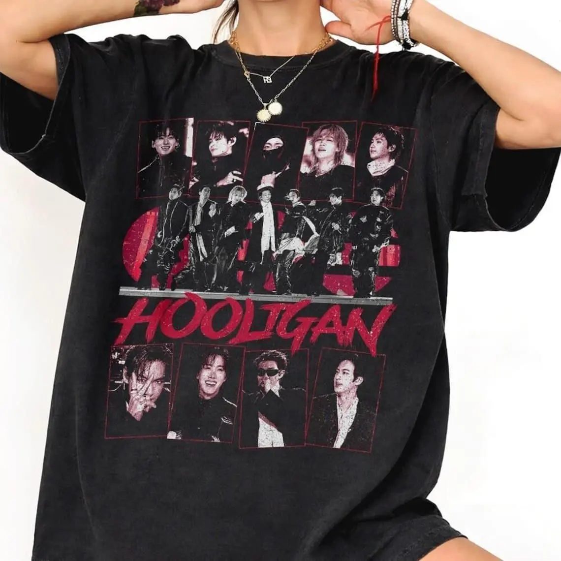[Sale off up to 50%] Vintage Hooligan 90s Kpop Shirt, Kpop Arirang Album, Retro 90s Shirt, Gifts For Fan, Graphic Streetwear T-shirt