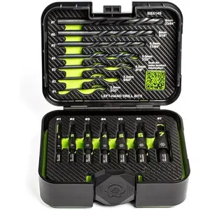 Tools |   14PC G-FORS Extractor Set |   Sizes # 1 - # 7 |   Left Hand Drill Bits Included |   Removes Broken Studs, Stripped Bolts/Screws |   Includes Premium Plastic Case with Foam Insert |
