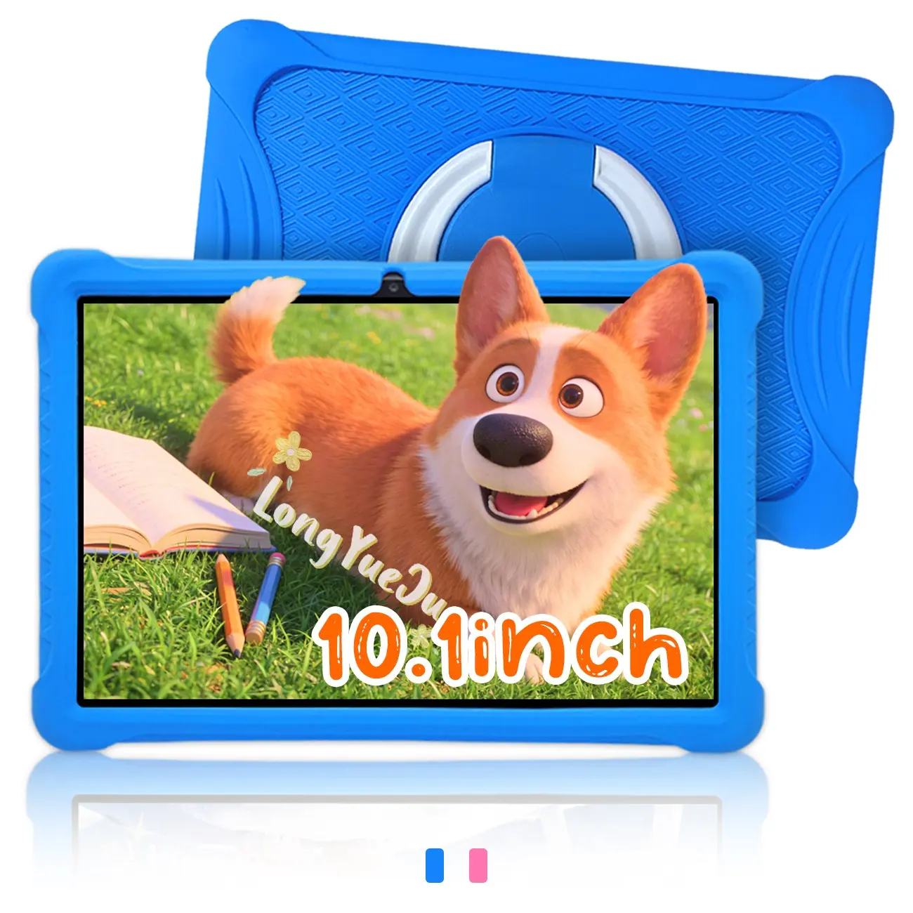 TikTok Shop Spring New Arrivals, Touchscreen Android Tablet, 10.1 Inch Android Tablet with Dual Cameras, HD Screen, Shockproof & Dustproof Case, IWAWA Parental Control Learning App, 2-in-1 Entertainment & Education, Lightweight, Adapter Not Included