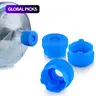 Silicone Water Jug Cap, 3 or 6-Pack Reusable Spillproof Dustproof Bottle Caps, Leakproof Lids Set, Replacement Lid for Home, Office, or Dorm, Blue #GLOBAL PICKS