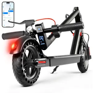 Electric Scooter, 19 MPH Max Speed, 21 Miles Range, 350W Motor, Long Range Battery, Climbable, Foldable Portable Commuter Scooter with 8.5'' Solid Tires, Dual Brakes, App, Perfect Gift for Adults Teens #Summervibes