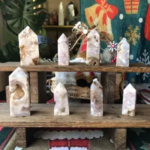 Natural Crystal Pink amethyst Tower Collection