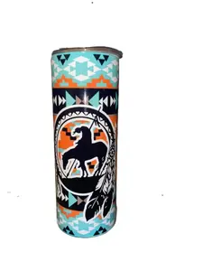 Aztec End Of The Trail - 20oz oz 20 oz. 20oz. - Skinny Sublimation Tumbler - * Amy's Creations Collection * Your Favorite Tumbler Shop!