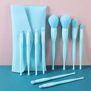 Royalty Blue Brush Set Limited Edition: 10pcs Soft Bristles Makeup Brushes With Comfortable Handle