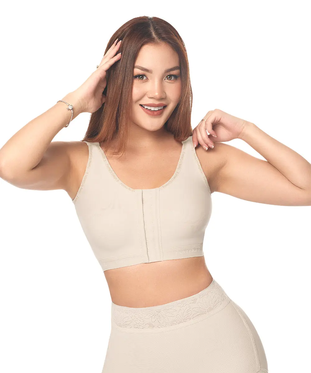 Post op Bra • Wide Straps • Beige (C-031)