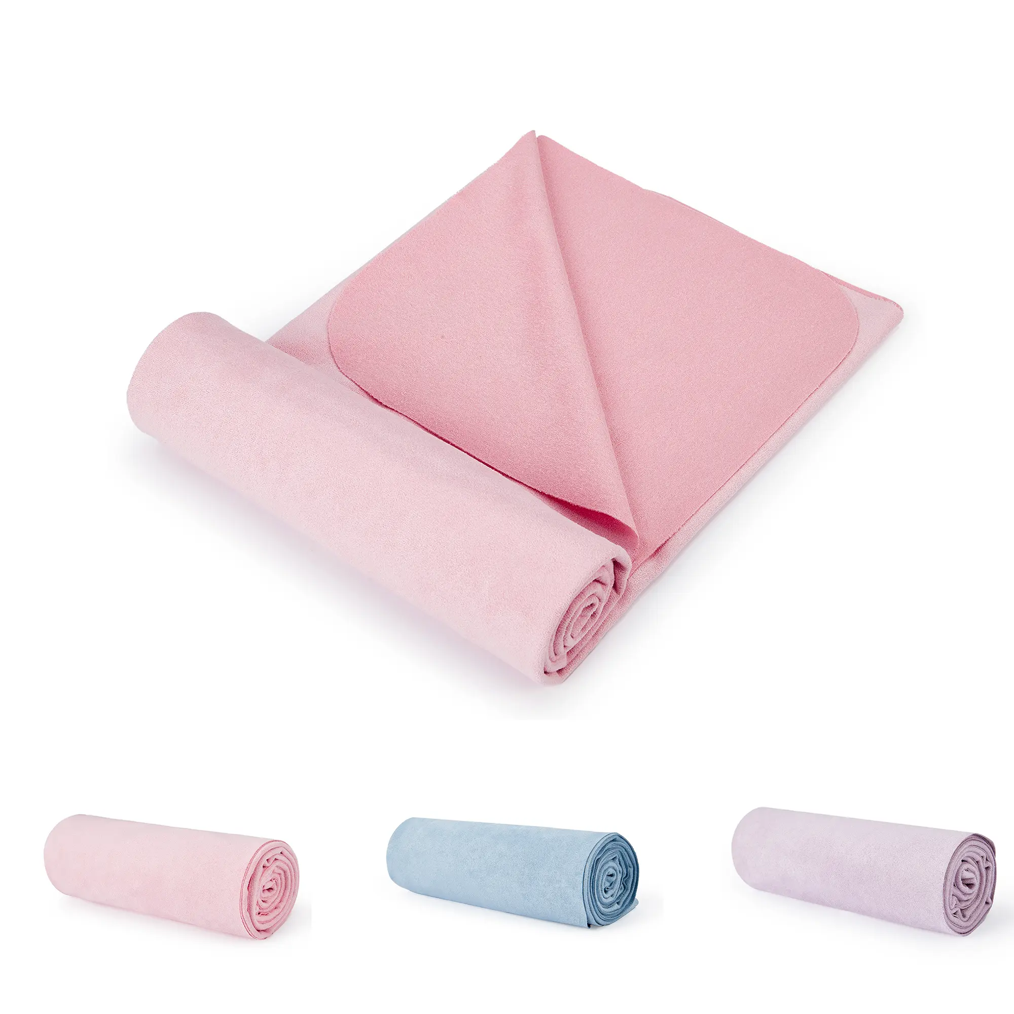 Yoga Mat Towel, 183x67cm Non-Slip Microfiber Towel, Soft Suede Sweat Absorbent Cover, Quick Dry Lightweight for Hot Yoga Pilates Bikram Practice