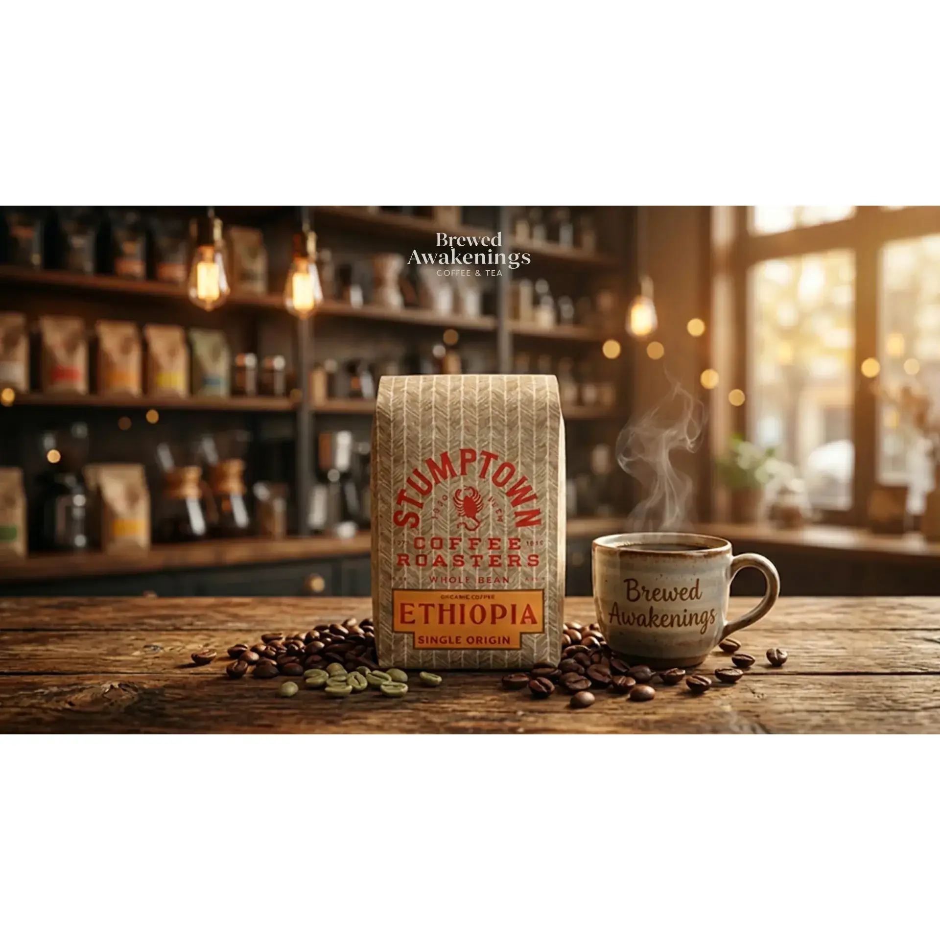 Organic Ethiopia Guji Whole Bean Coffee Bag - 12 Oz