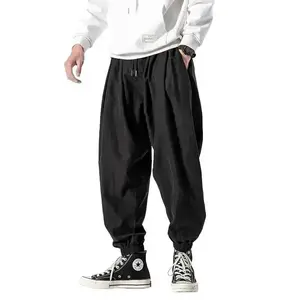 New Autumn Men's Black Pants Hip Hop Streetwear Fashion Jogger Harem Trousers Man Casual Sweatpants Male Pants Size M 5XL
