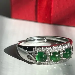 Burma Jade 925 Ring - Authentic Gemstone Jewelry for Women & Men - Perfect Gift for Birthdays & Anniversaries