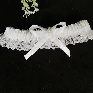 Solid Color Lace Thigh Belt, 1 Count Elegant Bridal Thigh Belt, Wedding Party Accessories for Women, Party Supplies for Wedding