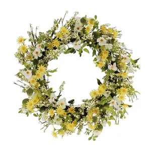 Puleo 30" Dogwood and Daisy Floral Spring Wreat h