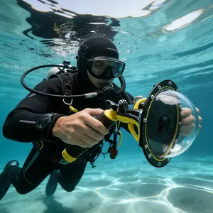 Universal Diving Case with Dome Lens, Professional Underwater Camera Housing for Gopro Hero 9-13, Eonix Abs Material, Stunning Shots