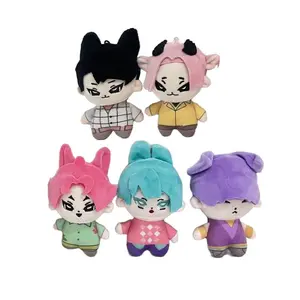 10pcs/lot 4inch Hot anime Monster Hunter Girl doll keychain  Plush toys pendants For Fans Gifts
