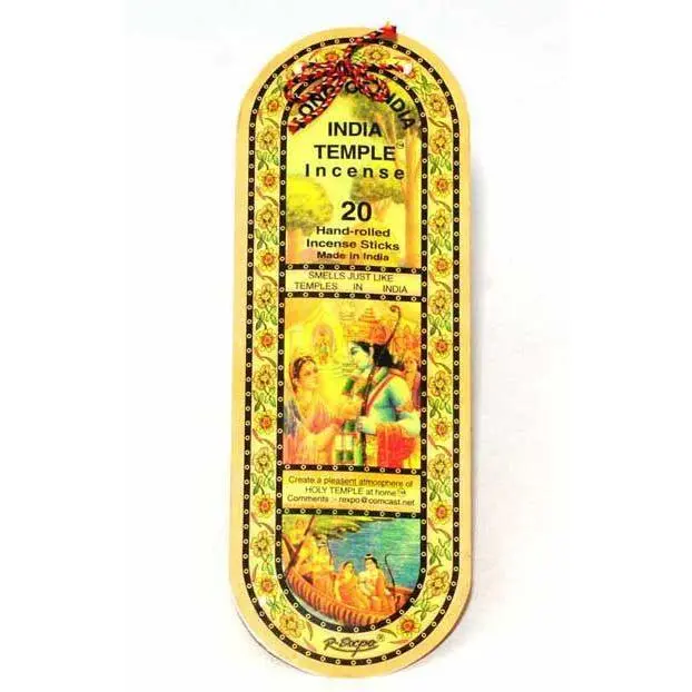 Song of India Temple Incense - 20 Sticks (25g) - Heavenly Fragrance