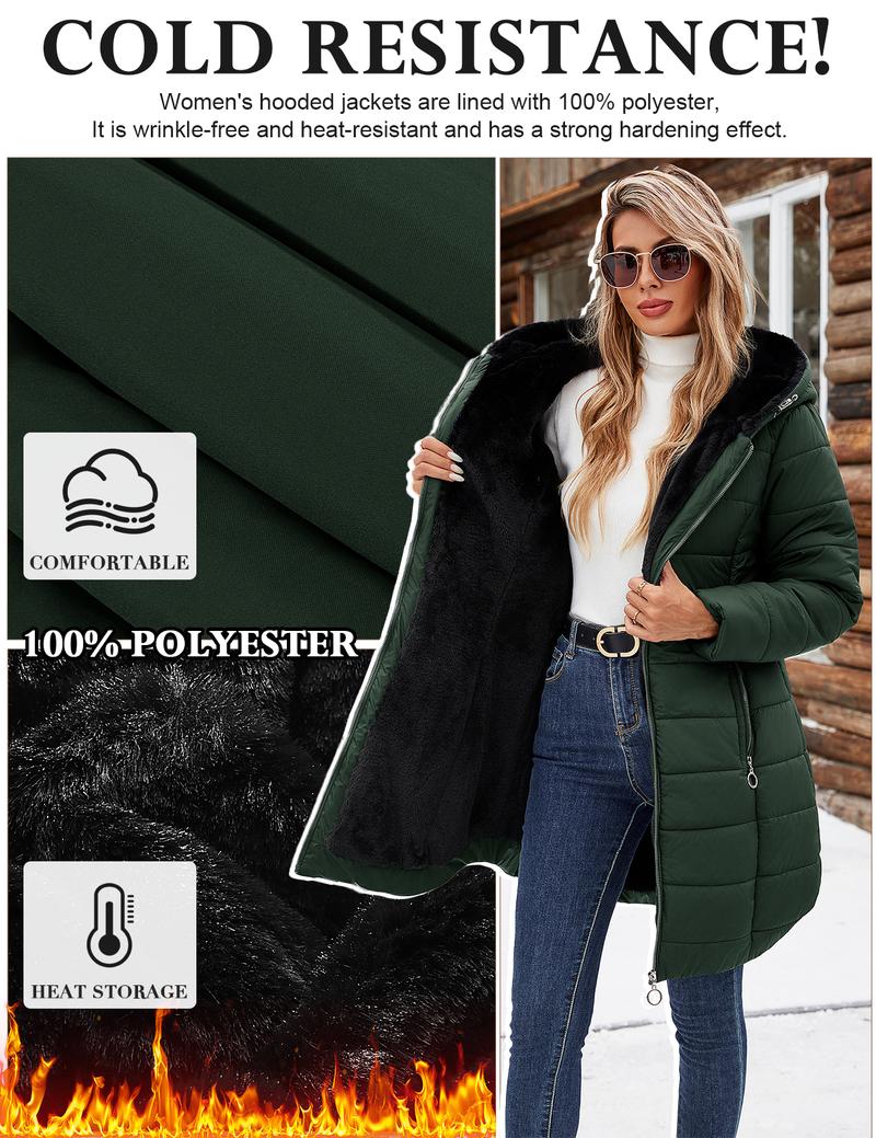 Women's Winter Windproof Fur Warm Slim Fit Down Jacket - Waterproof Long Ski Coat for Commuting FallFreshness #outdoorfun Women's Winter Windproof Fur Warm Slim Fit Down Jacket - Waterproof Long Ski Coat for Commuting FallFreshness #outdoorfun