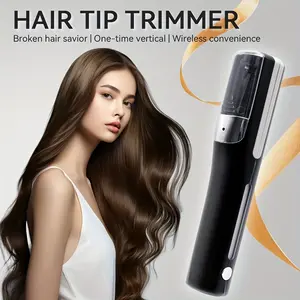Cordless Split End Hair Trimmer Rechargeable Home Tool Hair Clipper For Dry Damaged Splitting Broken Brittle Straight Curly Frizzy Beauty, Remove Damaged Hair, Repair Hair Care Treatment Crushing Device Razor