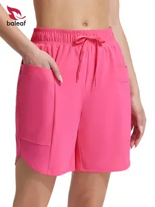 BALEAF Women's 7'' Long Board Shorts High Waisted Swim Shorts Modest Beach Swimsuits with Liner and Pockets Quick Dry UPF50+