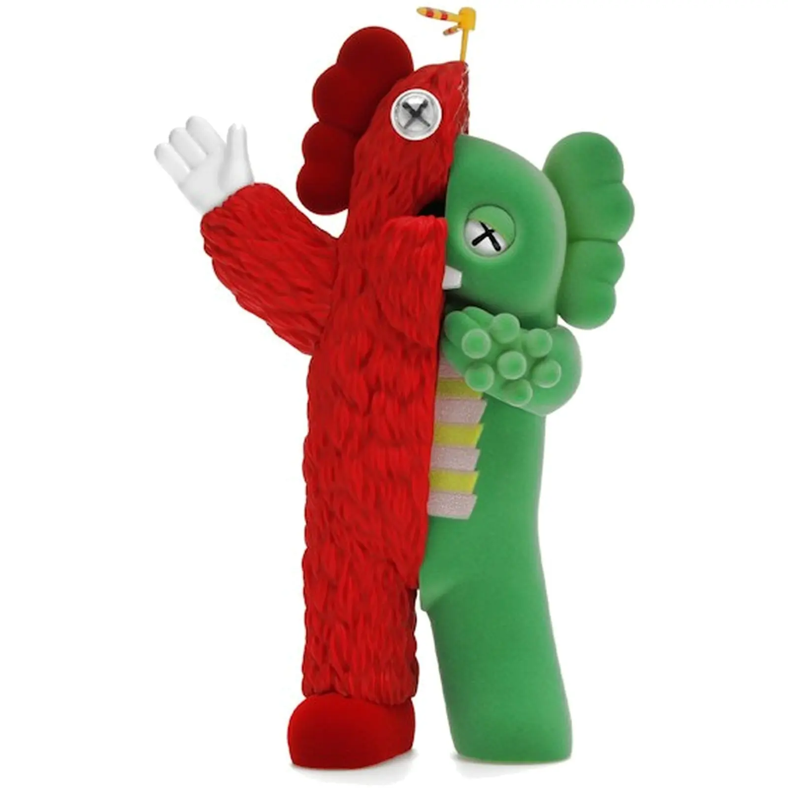 Kaws Kachamukku Vinyl Figure Green Red