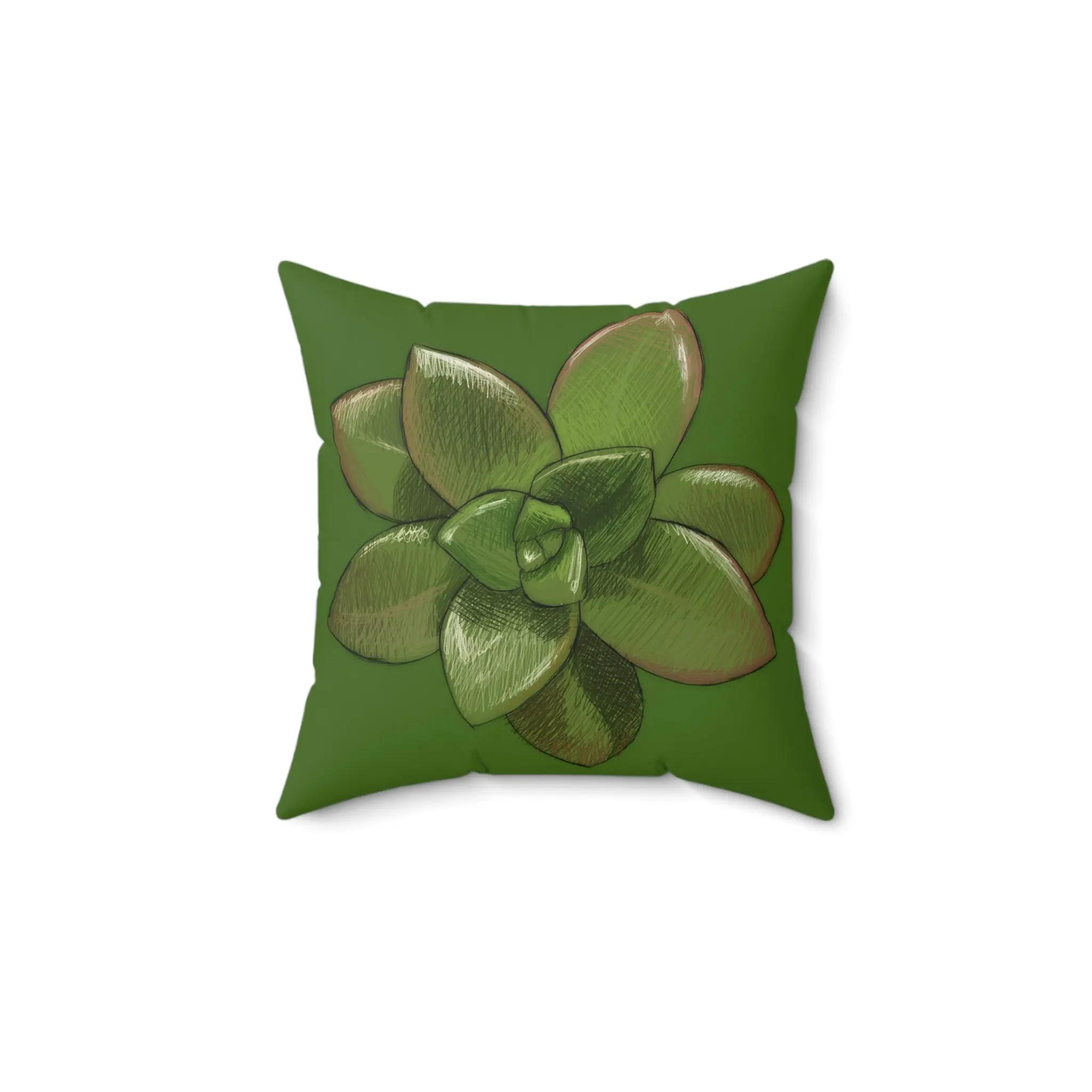 Succulent Pillow - Spun Polyester Square Pillow
