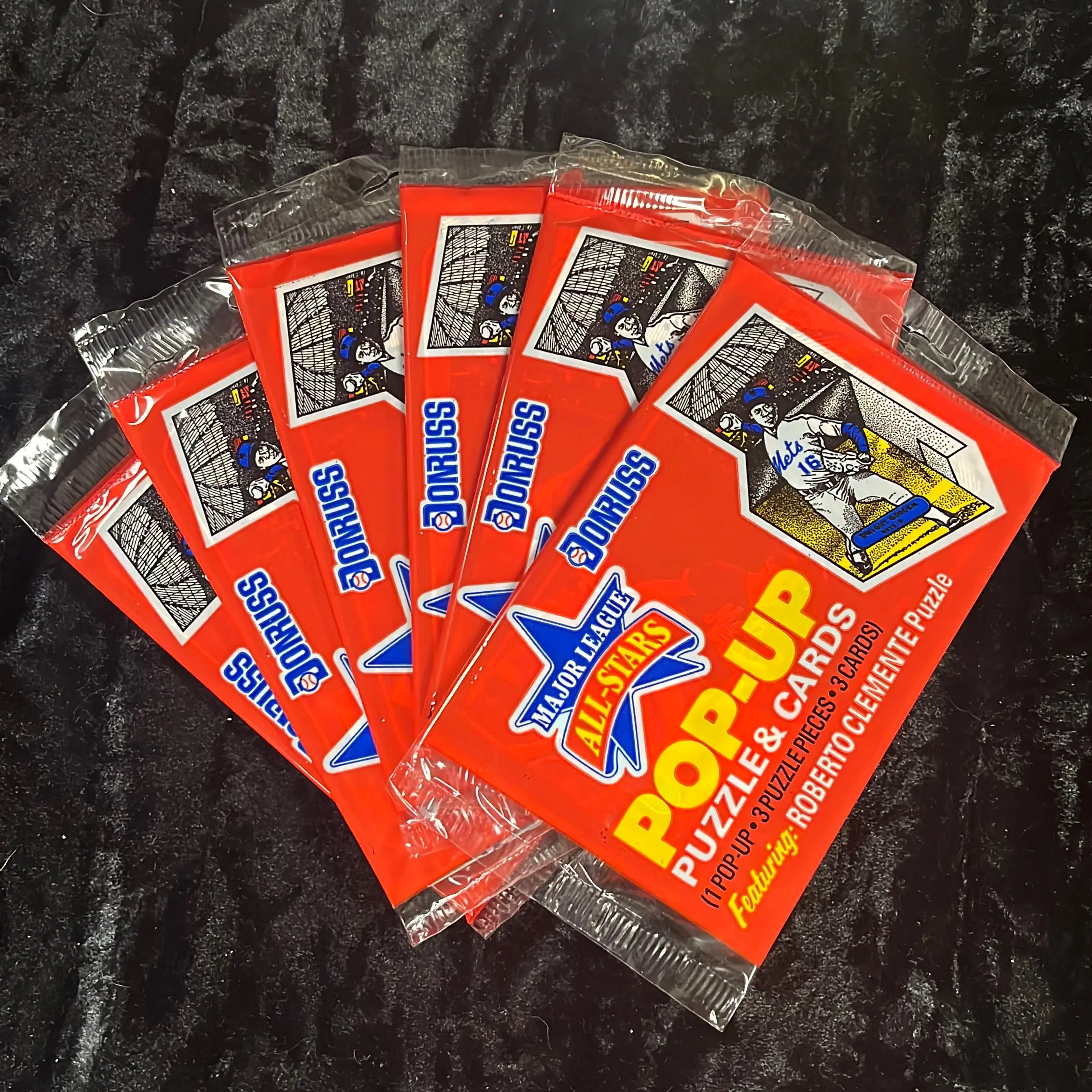 Six Packs of 1987 Donruss JUMBO Baseball Cards