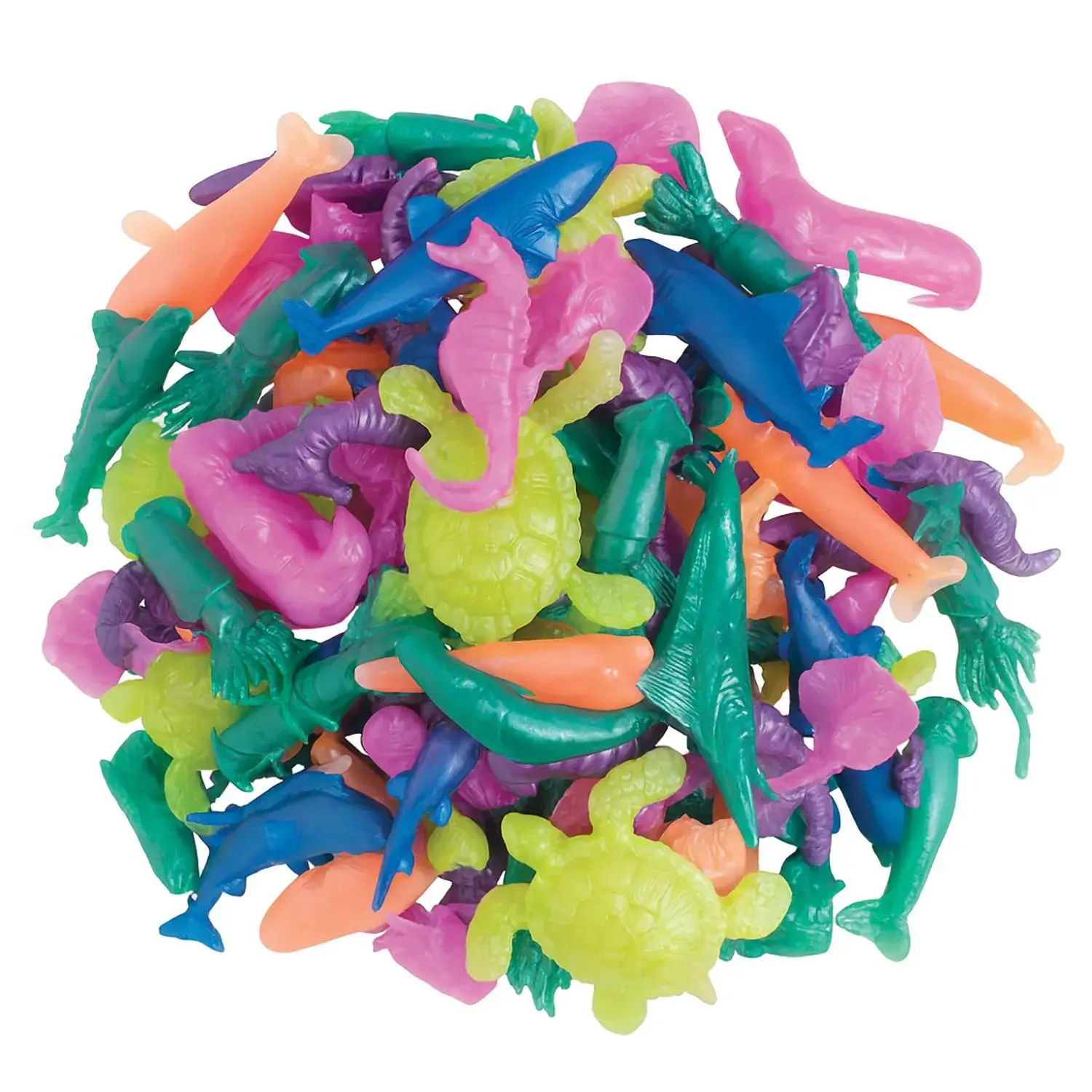 Bulk 48 Pc. Mini Pearlized Squishy Sea Creatures