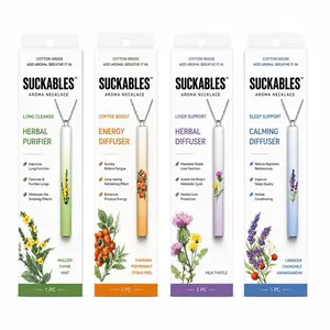 Suckable Aromatherapy Cotton Stick Replacements - On The Go Holder