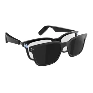 Smart Bluetooth Glasses with Blue Light Filter & Magnetic Clip-on Sunglasses, Open-Ear Audio & Voice Assistant, Lightweight Design Digital Rechargeable, Christmas/Thanksgiving Gift for men/Women