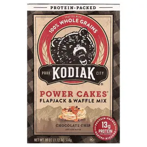 Kodiak Cakes Power Cakes®, Flapjack & Waffle Mix, Chocolate Chip, 18 oz (510 g)