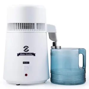 Distilled Water Maker, 1 Gallon Water Distiller, 4L  Countertop Water Distiller Machine, Table Desktop Water Distill Distilling Purifier Purification Filter,  Pure Clean Water Device
