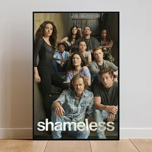Shameless Poster, Shameless Tv Series Print, Tv Series, Minimal Movie Art, Retro Movie Poster, Midcentury Modern, Room Decor,