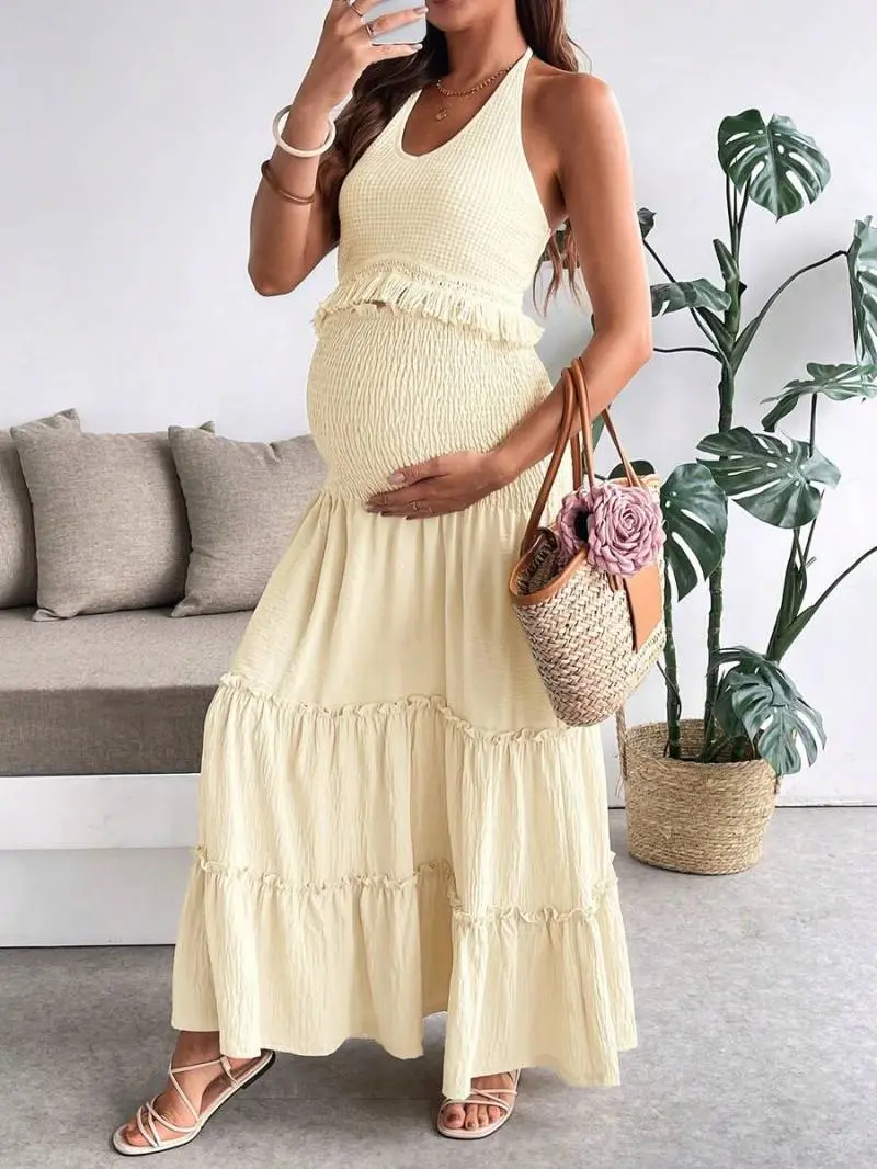 chinese dress ladies Comfortable Cartoon Cotton Fashion Maternity Dress