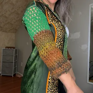 Emerald Cheetah Scarfigan