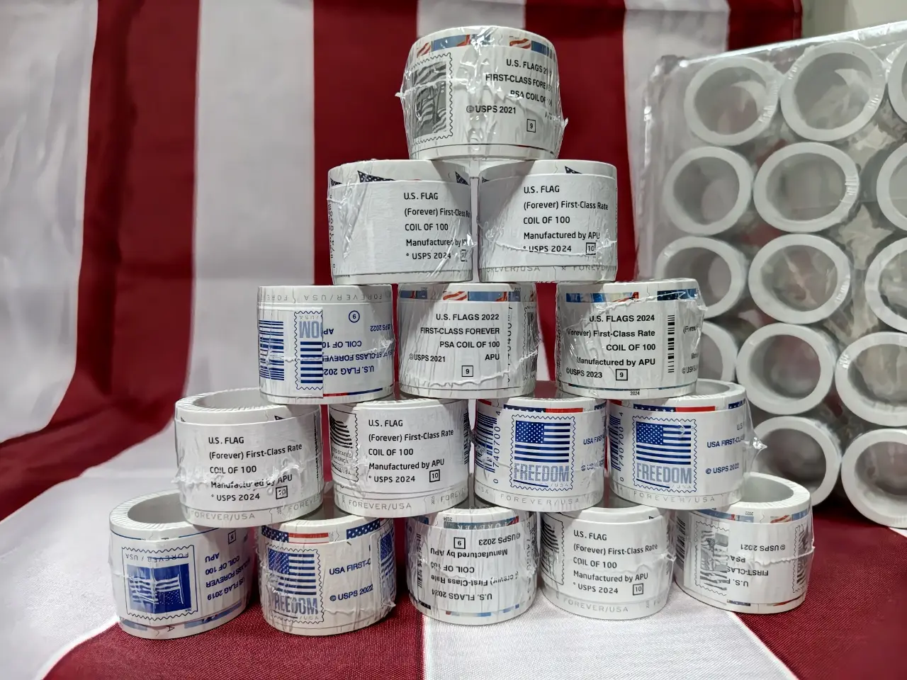 23-24-25 1Roll 100Pcs Coated Paper Label Stickers Forever for Price Tag & Asset Marking