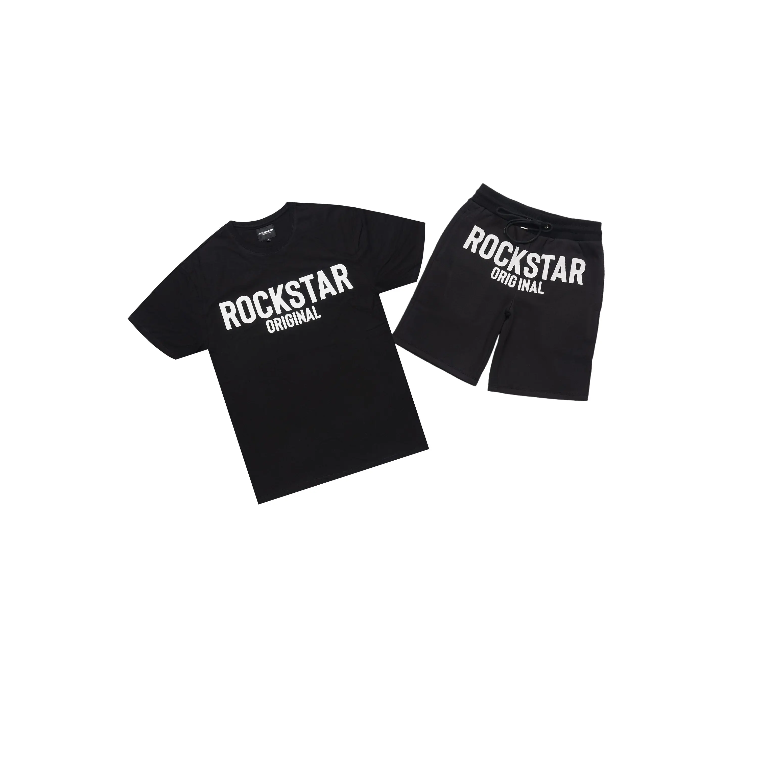Sana Black/White T-Shirt Short Set