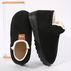 Women's Mini Snow Boots Cozy Memory Foam Fleece-Lined Slippers Winter Warm Indoor & Outdoor Shoes with Slip-On Springfresh