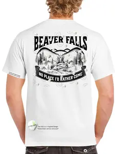 Beaver Falls - Men's funny t-shirt - humorous t-shirt Menswear Tshirt Print Top Crewneck Casual
