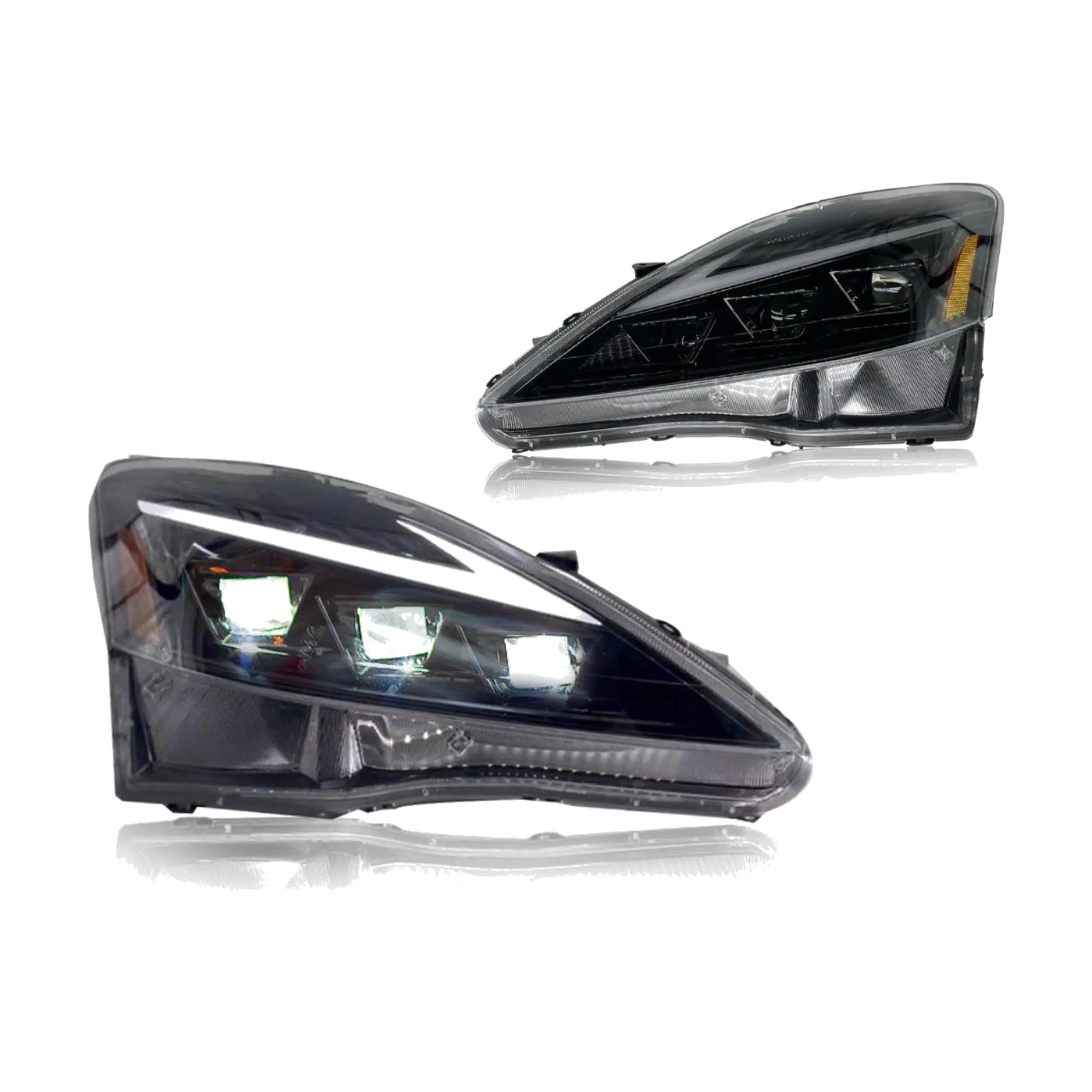 2006-2013 Lexus IS250 / IS350 / IS-F LED Triple Projector Headlights Assembly