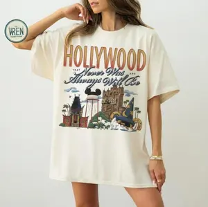 Magic Kingdom Hollywood That Never Was and Always Will Bee Comfort Colors/Gildan Shirt Hollywood Studios Matching Tee Mouse Magic Shirts Magic Kingdomland Family Trip Tshirt Gift for Her [Adult - Youth], Gift Birthday
